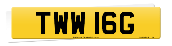 Registration number TWW 16G